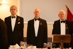From left, Board Chairman Julian Healey, Deputy Lieutenant of Nottinghamshire Trevor Fletcher and Dinner Chairman John Foxon