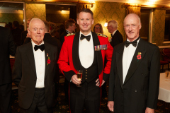 Pictured from left are Dinner Chairman John Foxon, Brigadier Andy Watson and the Deputy Lieutenant of Nottinghamshire Trevor Fletcher