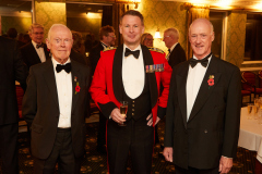 Pictured from left are Dinner Chairman John Foxon, Brigadier Andy Watson and the Deputy Lieutenant of Nottinghamshire Trevor Fletcher