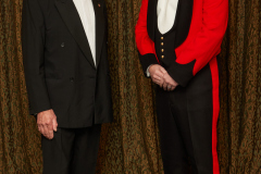 Pictured are he Deputy Lieutenant of Nottinghamshire Trevor Fletcher (left) and guest speaker Brigadier Andy Watson