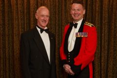 Pictured are he Deputy Lieutenant of Nottinghamshire Trevor Fletcher (left) and guest speaker Brigadier Andy Watson