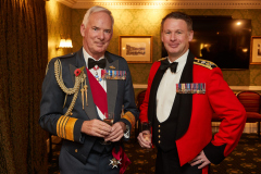 Air Chief Marshall Sir Andrew Pulford (left) and guest speaker Brigadier Andy Watson