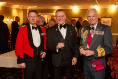 From left are guest speaker Brigadier Andy Watson, Mark Crane and Air Chief Marshall Sir Andrew Pulford