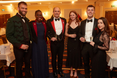 Pictured from left are Captain Angus Irvine, Captain Seun Olubodun, CAPTAIN HARRY TOWNSEND, JAZMINE SMITH, LUKE WILLERS AND HANNAH BONHAM