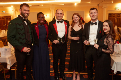 Pictured from left are Captain Angus Irvine, Captain Seun Olubodun, CAPTAIN HARRY TOWNSEND, JAZMINE SMITH, LUKE WILLERS AND HANNAH BONHAM