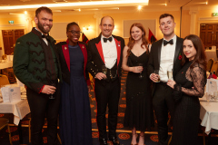 Pictured from left are Captain Angus Irvine, Captain Seun Olubodun, CAPTAIN HARRY TOWNSEND, JAZMINE SMITH, LUKE WILLERS AND HANNAH BONHAM